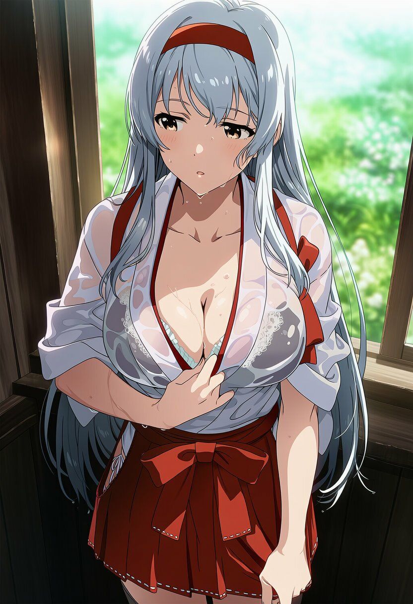 盗撮＆濡れ透けフェチ特化 2020年代アニメ作画特集 艦隊少女たちの濡れ透け教室生着替え その2 -500枚を撮影- - サンプル画像 6