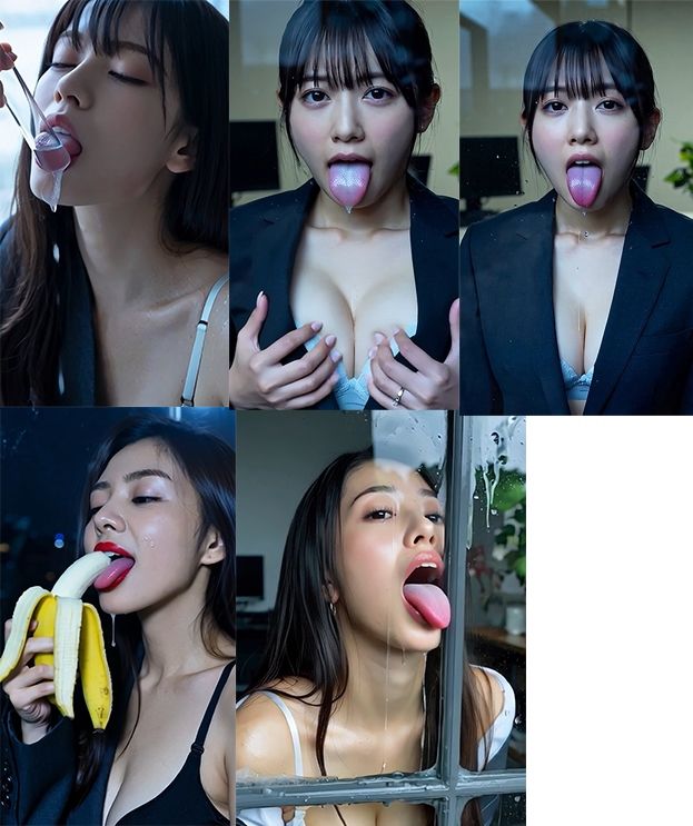 舌フェチ8 AI OL - サンプル画像 10