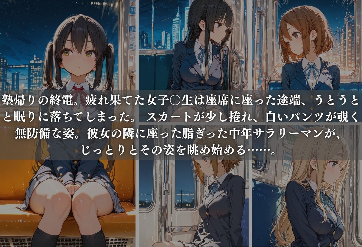 痴●列車ボテ腹END 〜キモおじリーマンに孕ませられる現役女子校生〜 Vol.4 - サンプル画像 2