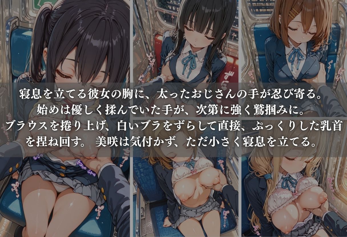 痴●列車ボテ腹END 〜キモおじリーマンに孕ませられる現役女子校生〜 Vol.4 - サンプル画像 3