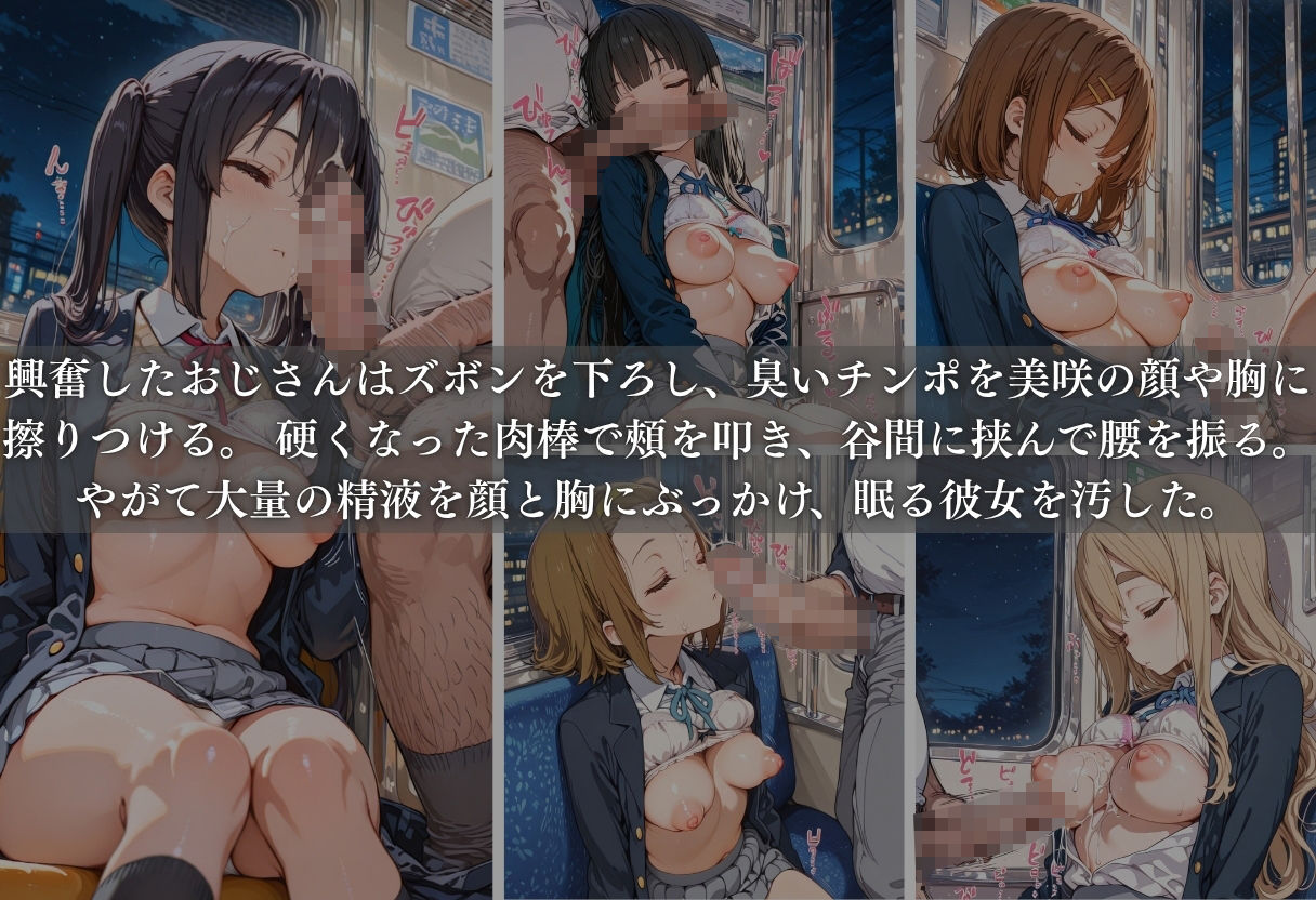 痴●列車ボテ腹END 〜キモおじリーマンに孕ませられる現役女子校生〜 Vol.4 - サンプル画像 4