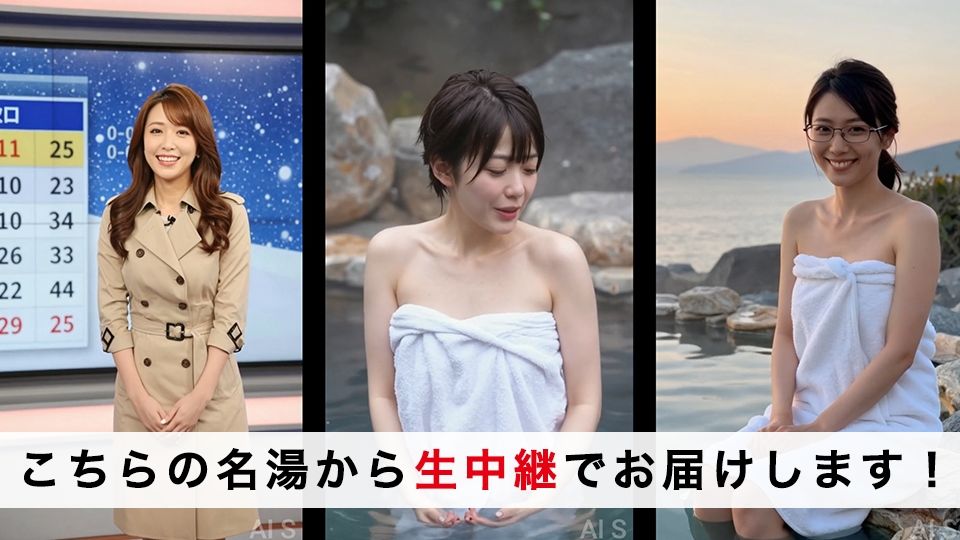【約70分】『強●脱衣』女子アナ脱衣 ニュース番組の裏で自らすべてを曝け出す-AIで描く究極の美女達- - サンプル画像 4