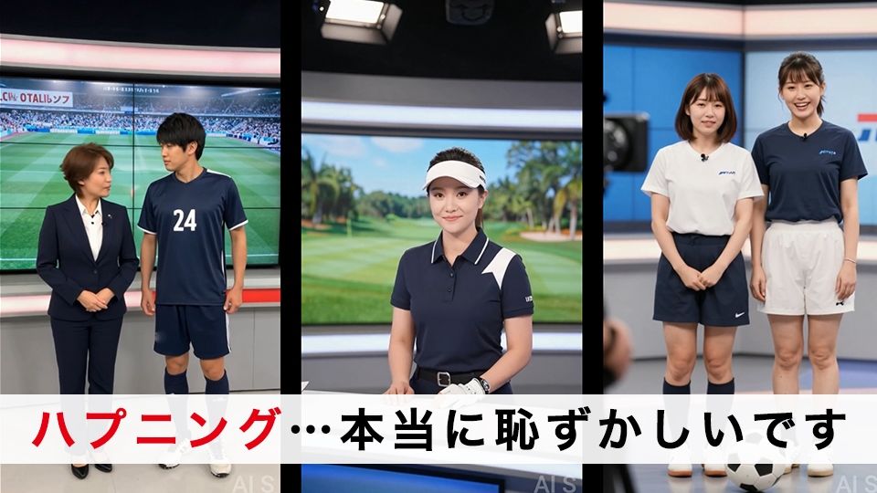 【約70分】『強●脱衣』女子アナ脱衣 ニュース番組の裏で自らすべてを曝け出す-AIで描く究極の美女達- - サンプル画像 9
