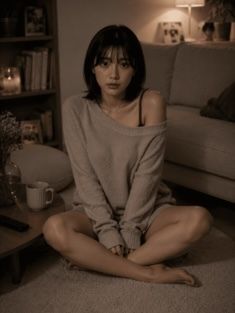 【AIグラビア】「ダメだよ？」と言いながら視線で誘う…ベッドの上の無防備なひなちゃん 60P - サンプル画像 1