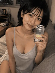 【AIグラビア】「ダメだよ？」と言いながら視線で誘う…ベッドの上の無防備なひなちゃん 60P - サンプル画像 3