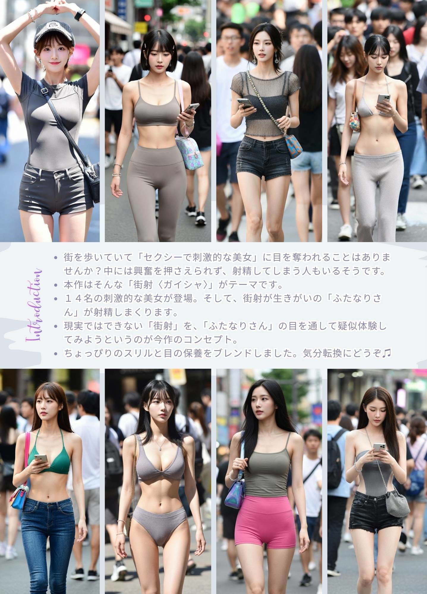 街射で尻射。 街で偶然見かけた美女に欲情、 その場で射精。 - サンプル画像 2