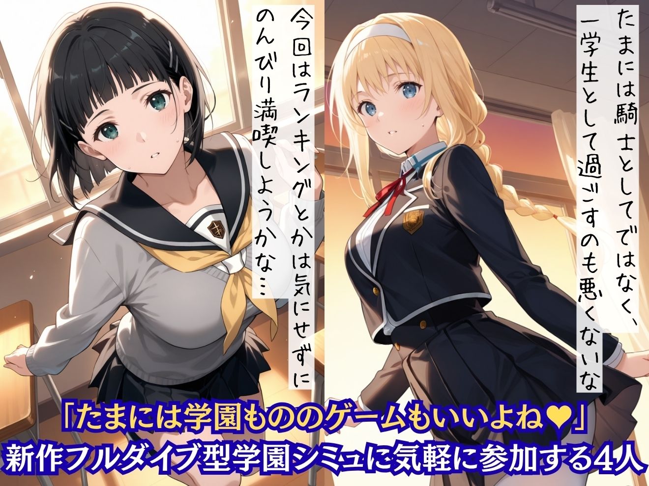 青春学園ぬるゲーの甘い罠に次々とわからせられちゃうSA〇ヒロインたち - サンプル画像 1