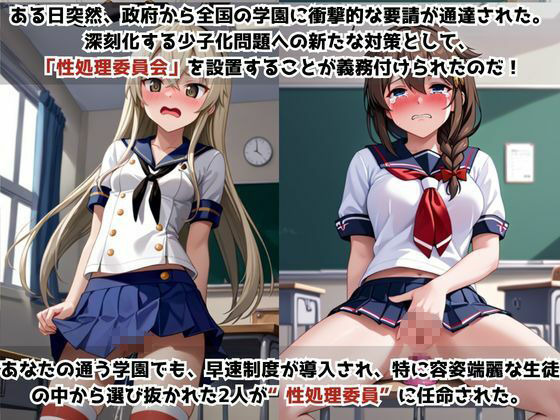 学校の性処理委員に任命されてしまった島〇＆時〇の日常 - サンプル画像 1