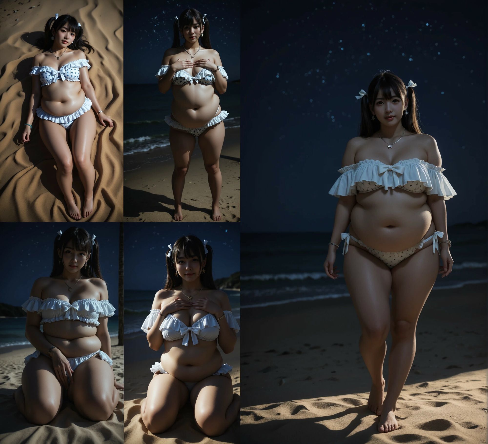 美形ぽっちゃりと無人島で開放的になっちゃいました - サンプル画像 1