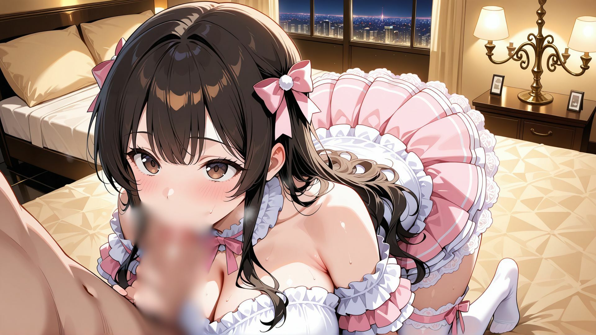 巨乳グラビア姉妹の枕営業 〜プロデューサーの太い肉棒に喘ぐ姉妹〜 - サンプル画像 5