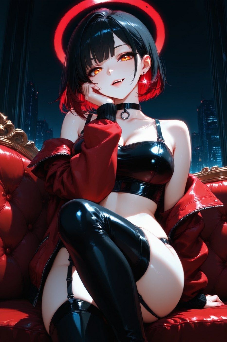 リゼラ - 赤い夜にからかわれる小悪魔CG集 - - サンプル画像 2