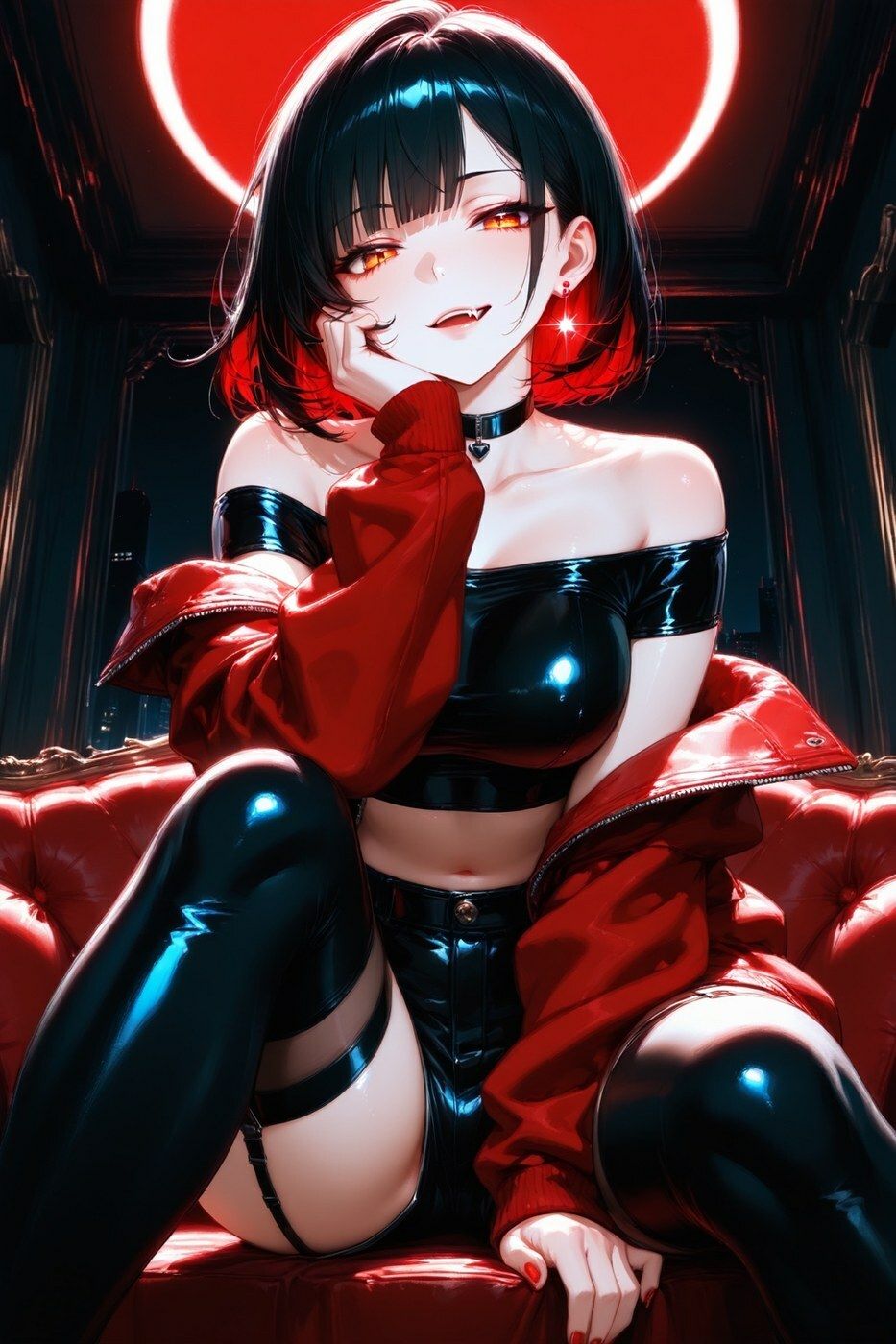 リゼラ - 赤い夜にからかわれる小悪魔CG集 - - サンプル画像 4