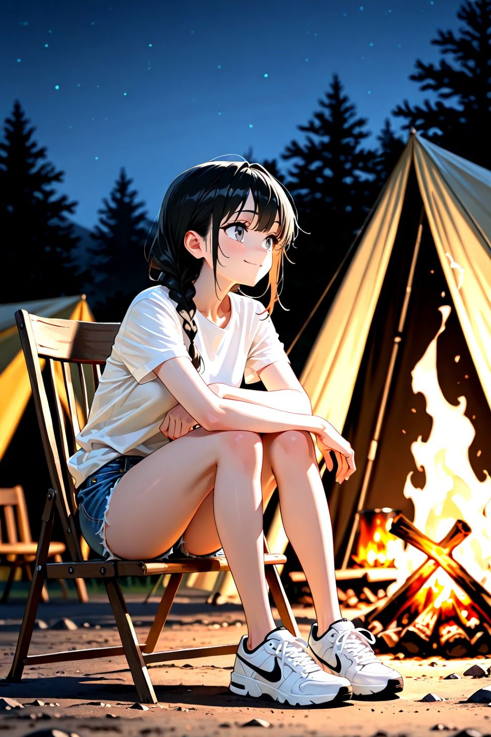 危険だらけのソロキャンプ - サンプル画像 1