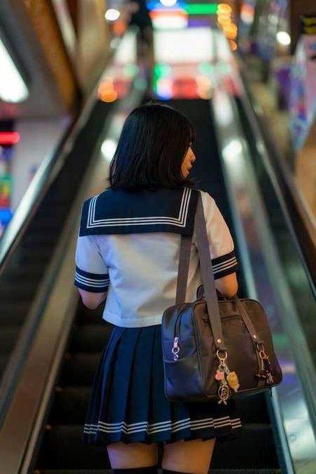 盗撮風動画 vol.6 女子校生エスカレーター編 - サンプル画像 2