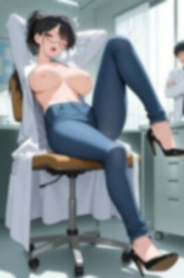 ★SEX有★【裸ジーンズ女子9】セクシー変態な保健室の先生 - サンプル画像 2