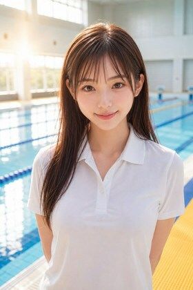AIモデルまなみ vol.2 朝のプールサイドで会いましょう - サンプル画像 7