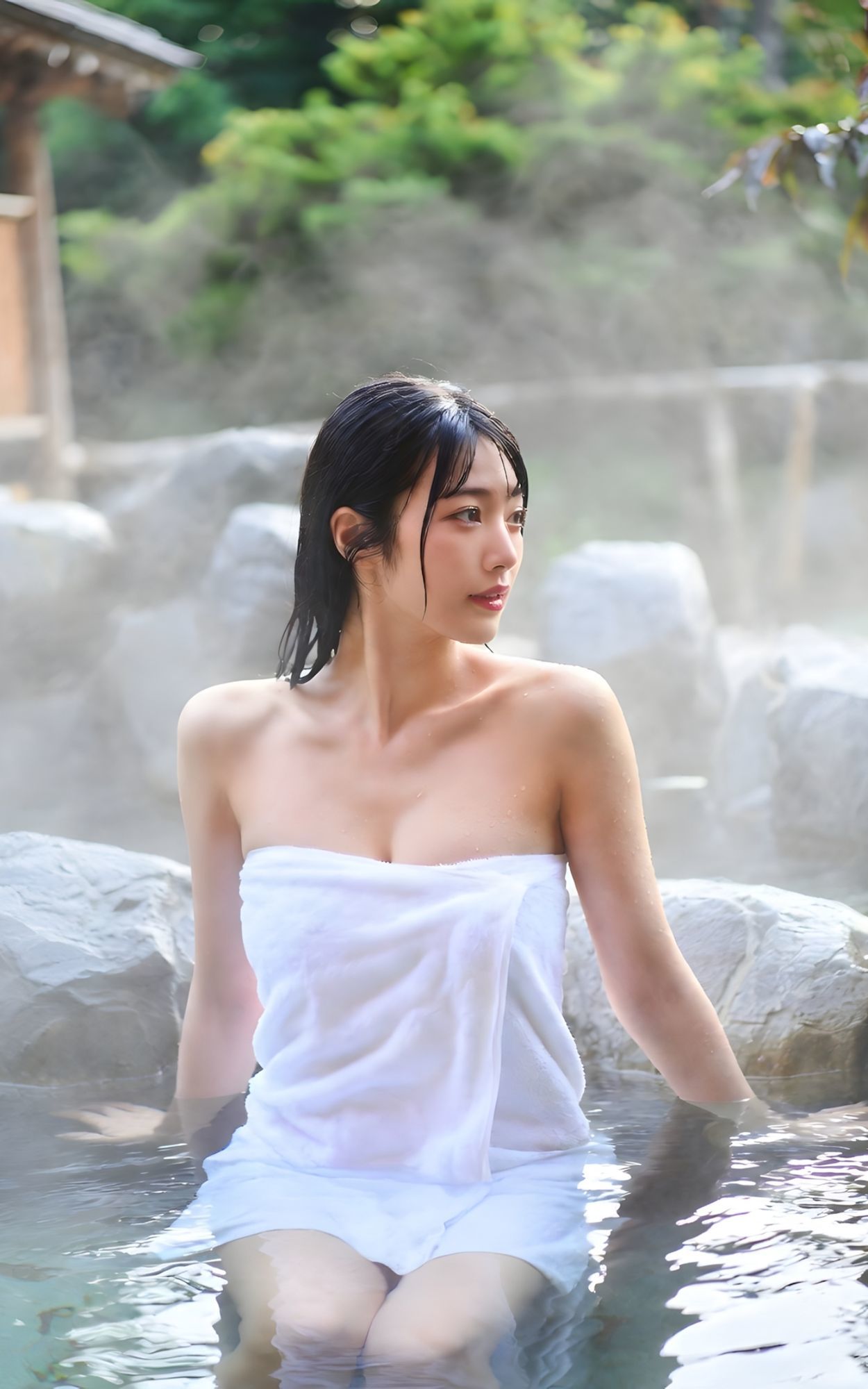 【動画付き】人妻と……しっとり温泉旅1【実写系CG集】 - サンプル画像 7