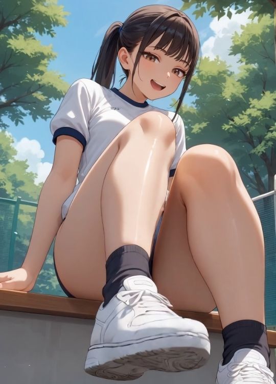 ブルマ女子に見下されながら足蹴にされたい？ - サンプル画像 2