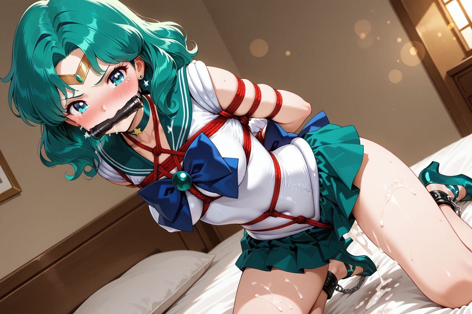 夢見る乙女の調教コレクション10〜美少女戦士〇ーラームーン風7・海王〇ちる風・緊縛編 - サンプル画像 5