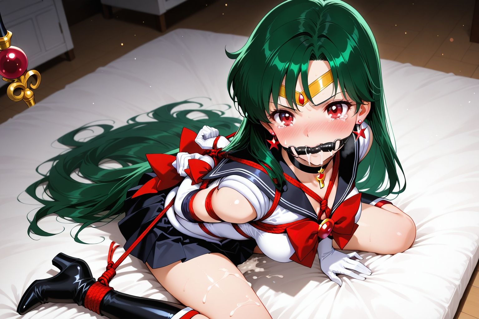 夢見る乙女の調教コレクション11〜美少女戦士〇ーラームーン風8 ・冥王〇つな風・緊縛編 - サンプル画像 2