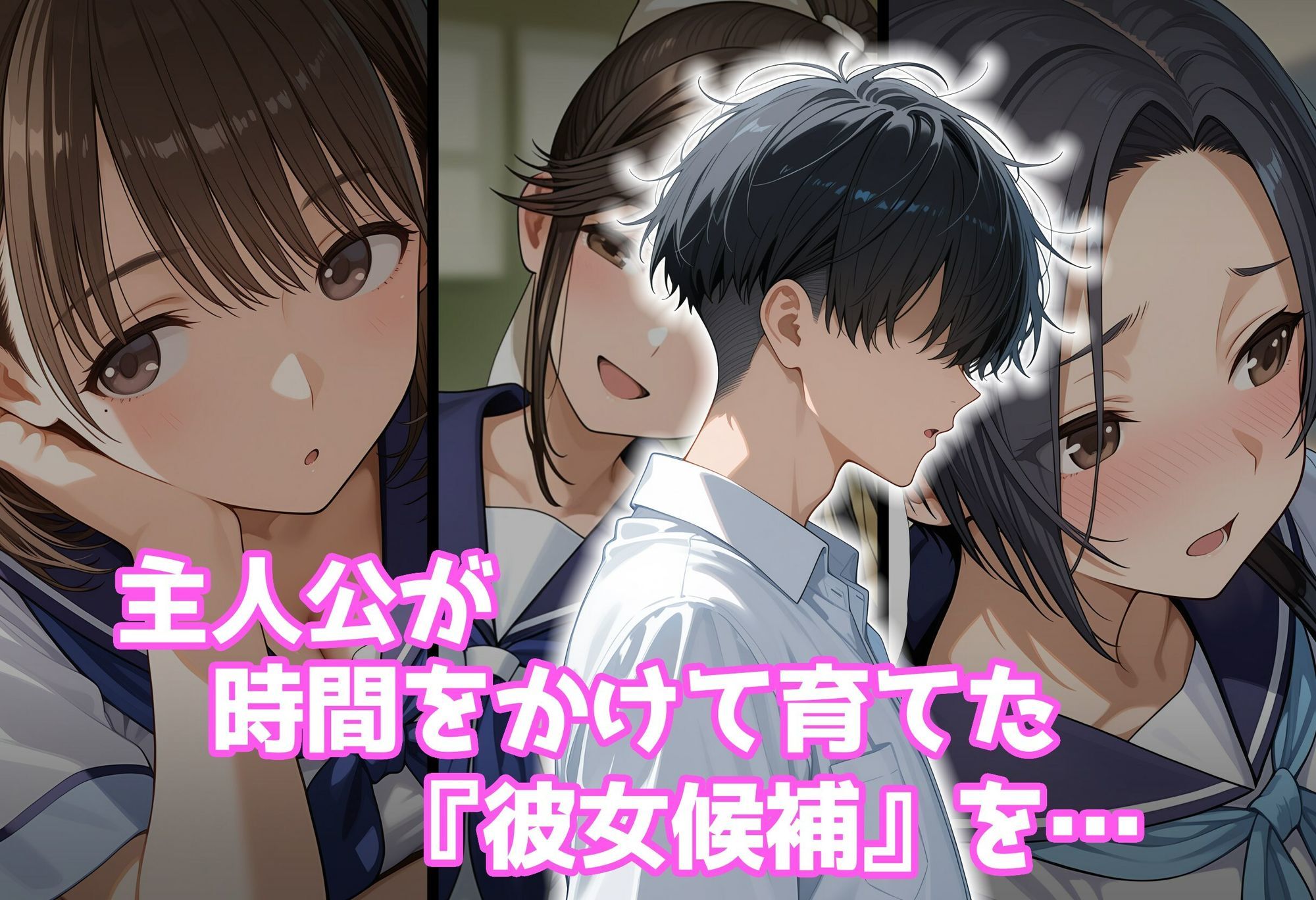 好感度強奪！あいつの彼女候補は全部俺のオナホ - サンプル画像 2