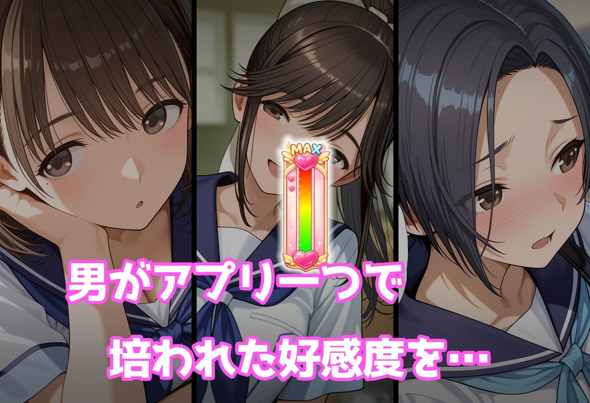 好感度強奪！あいつの彼女候補は全部俺のオナホ - サンプル画像 3