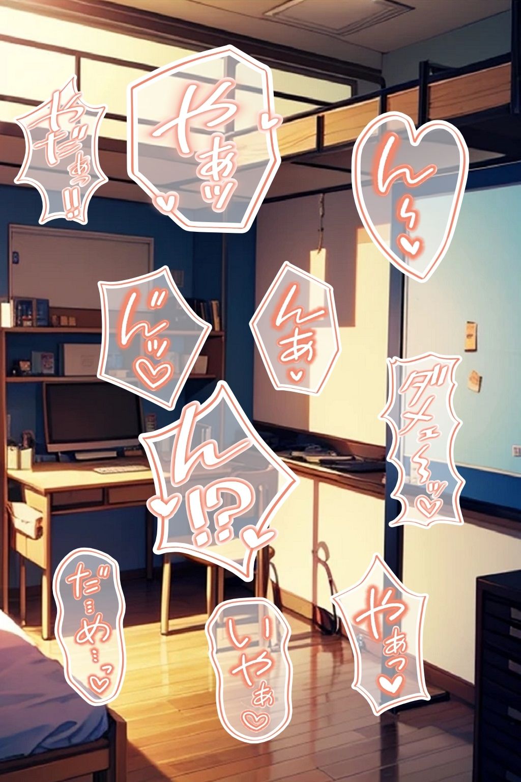 18禁マンガ・同人イラスト集に使える『エッチなカキモジ風ふきだし』素材集10 - サンプル画像 2