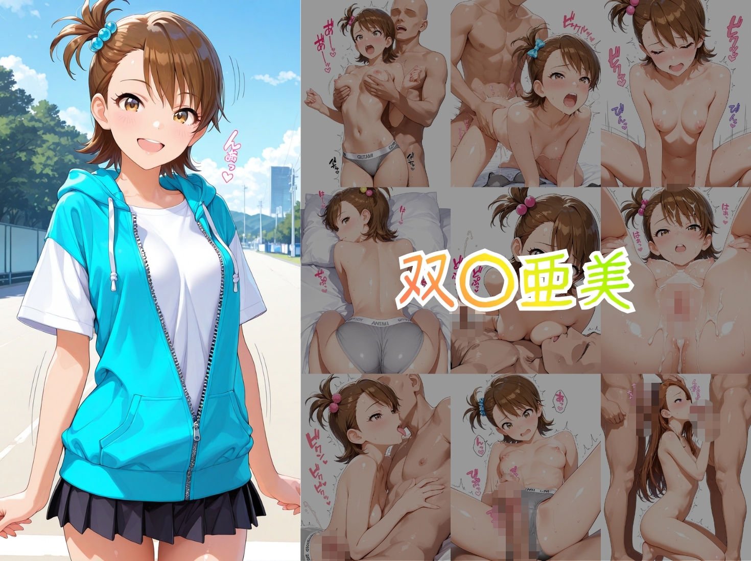 アイドルヌードコレクション 765プロオールスターズ Side-A 編（ 天〇春香、如〇千早、高〇やよい、水〇伊織、双〇亜美、秋〇律子） - サンプル画像 6