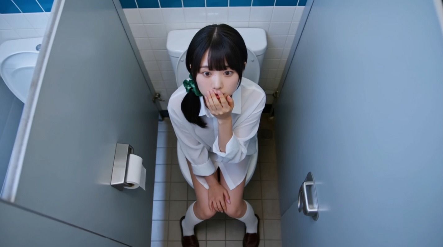 露出女子〇生の冒険4「修学旅行編」男子便器 - サンプル画像 6