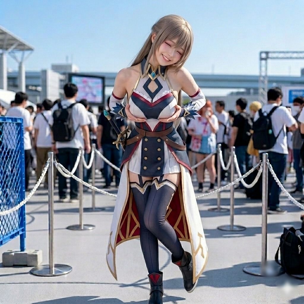 【脱衣コス】フレン・E・ル〇タリオ/に〇さんじ 写真集 グラビア - サンプル画像 5