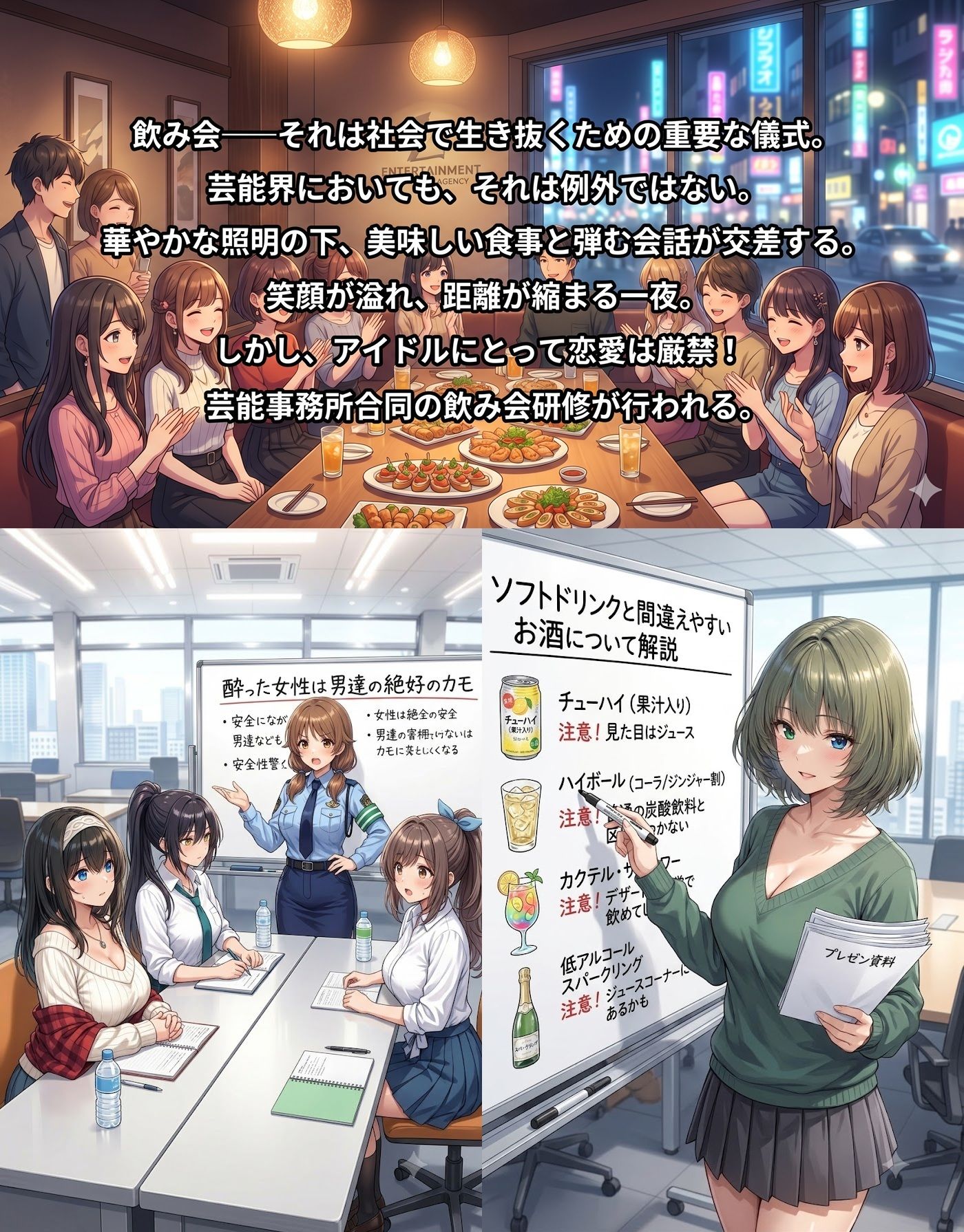飲み会で喰われるアイドル達2 - サンプル画像 1