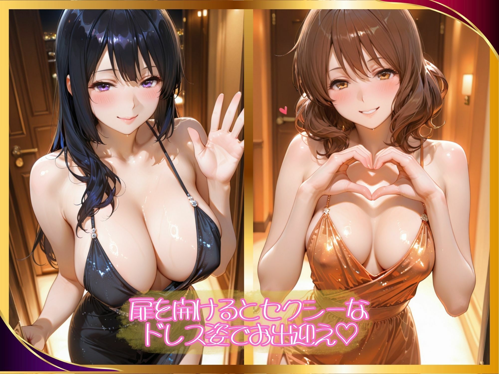 【高級風俗嬢】濃厚ご奉仕 〜響け！●ーフォニ●ム 黄前 ●美子＆高坂 ●奈〜 - サンプル画像 1