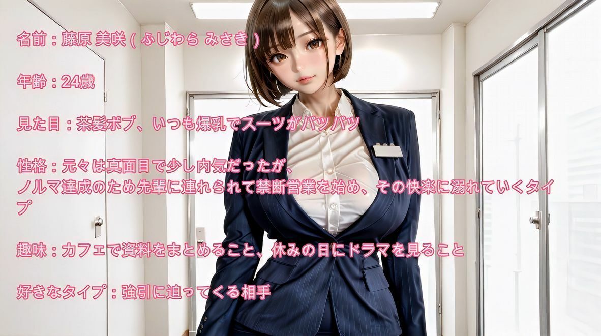 【4K】爆乳の保険営業OL。ノルマの為に禁断の枕営業で闇堕ち - サンプル画像 5