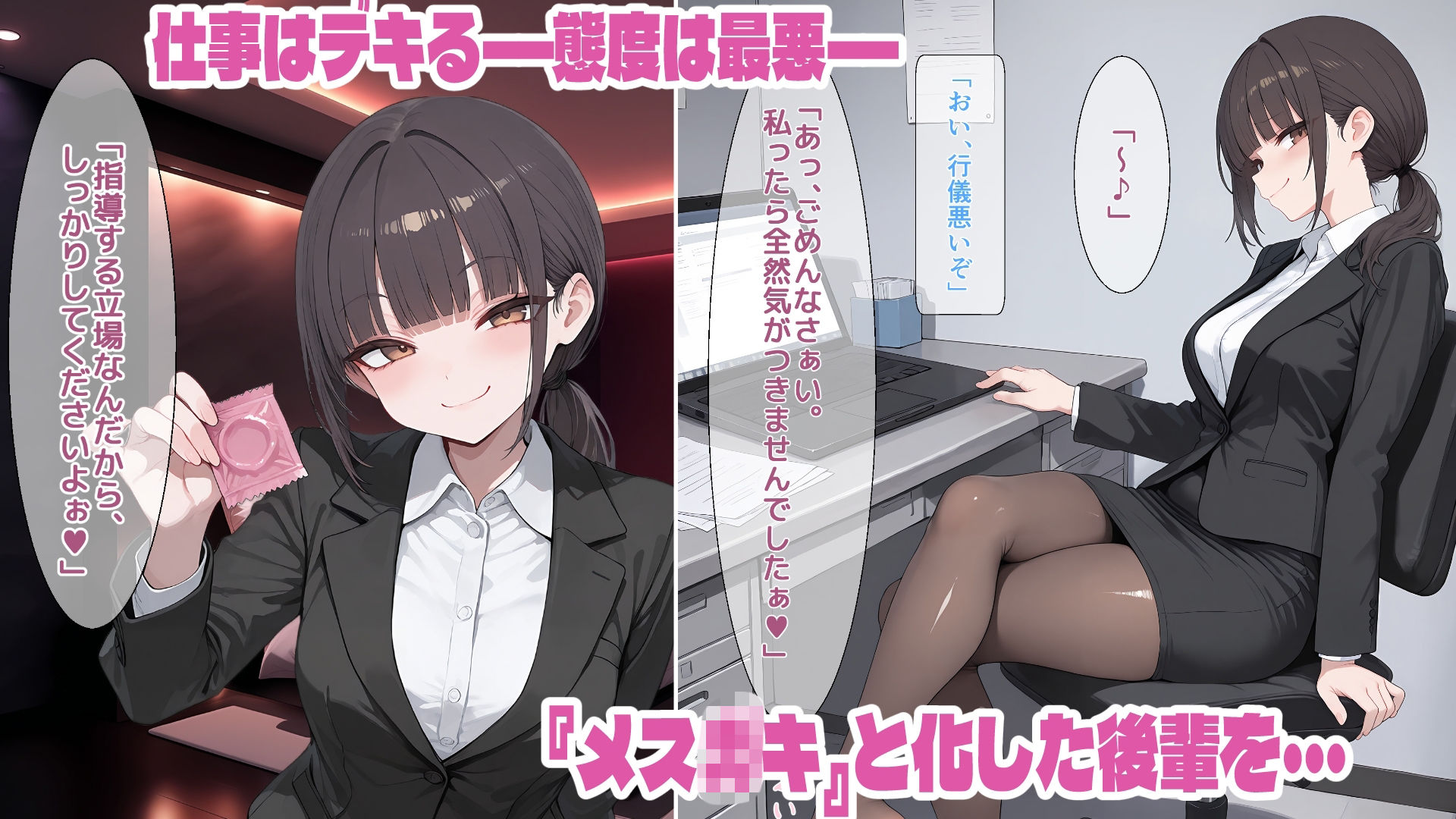 【メス〇キ新入社員】神崎莉央22歳〜生意気後輩OLにわからせ指導〜 - サンプル画像 1
