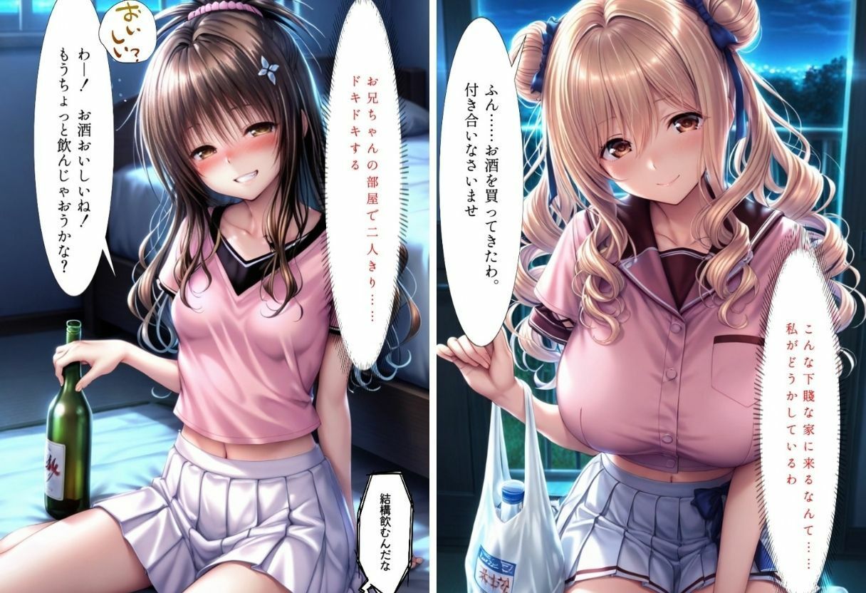宅飲みで突然家に来た清楚巨乳が酔って見せつけてきた件 〜Vol.1〜 - サンプル画像 2
