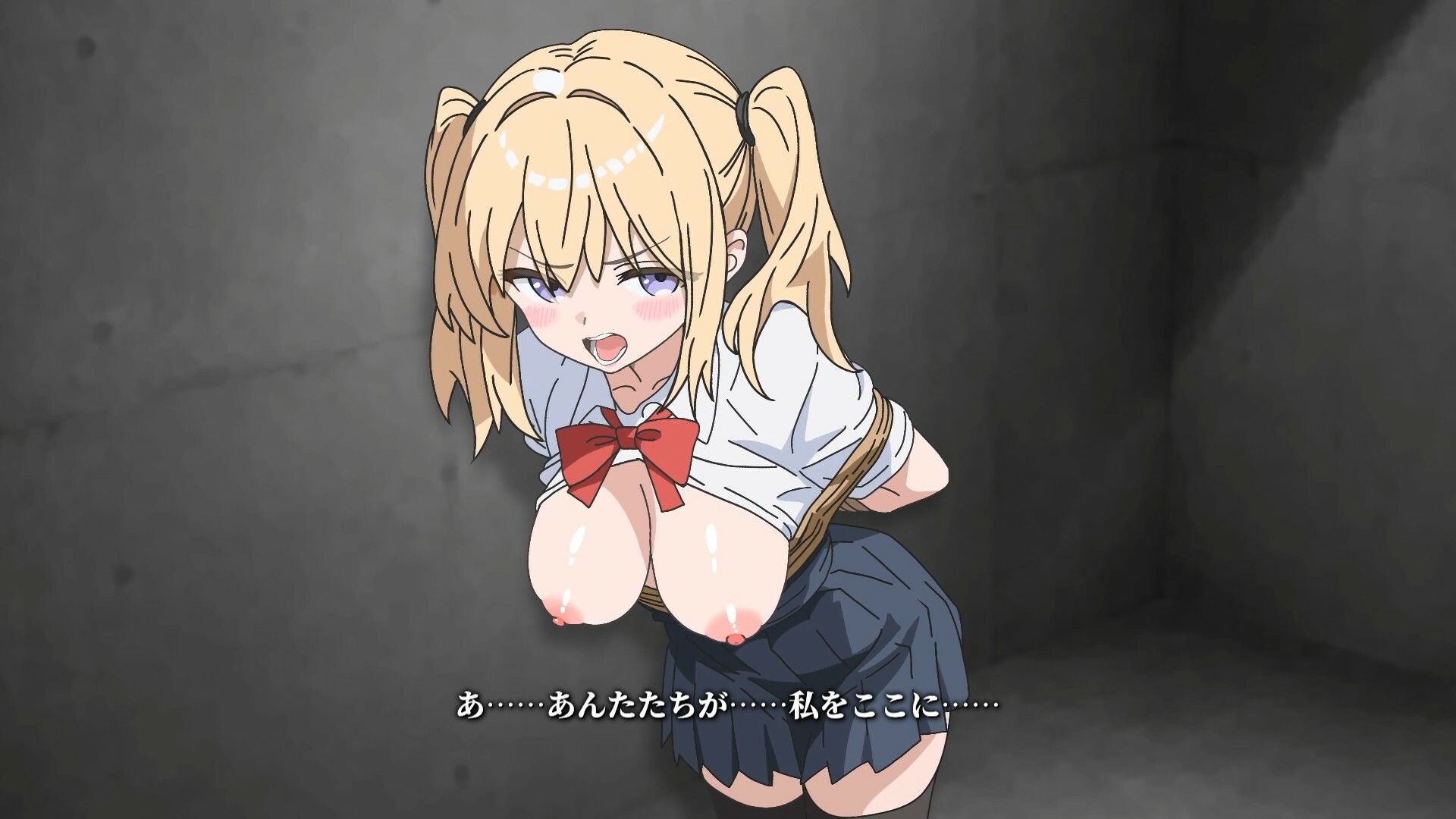 【Live2Dアニメ】拘束された少女が生意気な態度で抵抗した結果… - サンプル画像 3