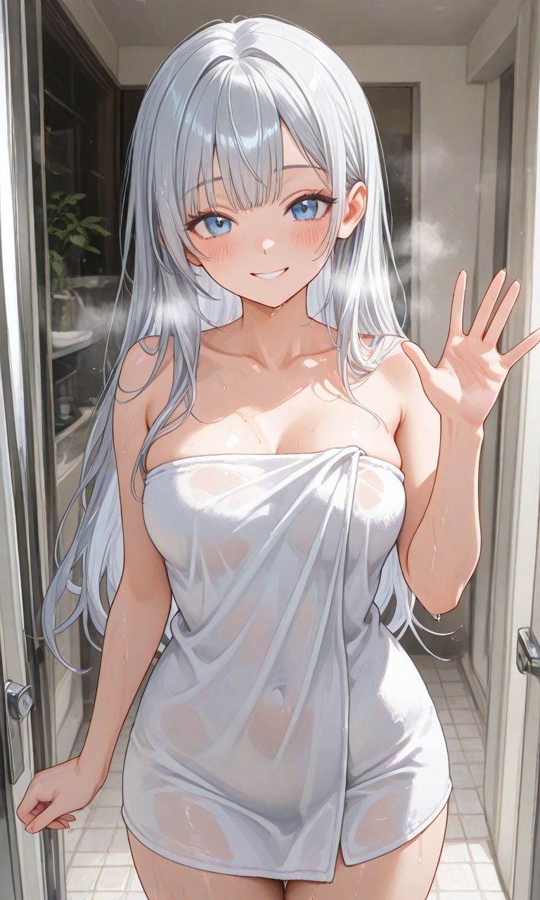 仕事帰りの着衣入浴 - 濡れ透けバスタイム - - サンプル画像 6