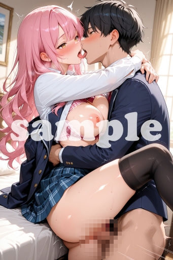 「ねえ…集中できない」制服彼女とお家えっち【CG130枚＋動画2分18秒】 - サンプル画像 6