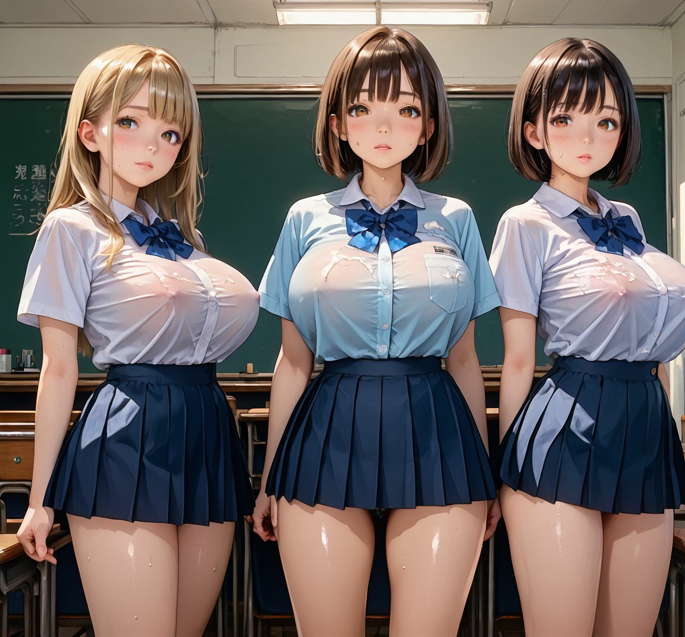 ボクらと巨乳女子校生たちとのイチャラブ学園生活 Vol.5 - サンプル画像 4
