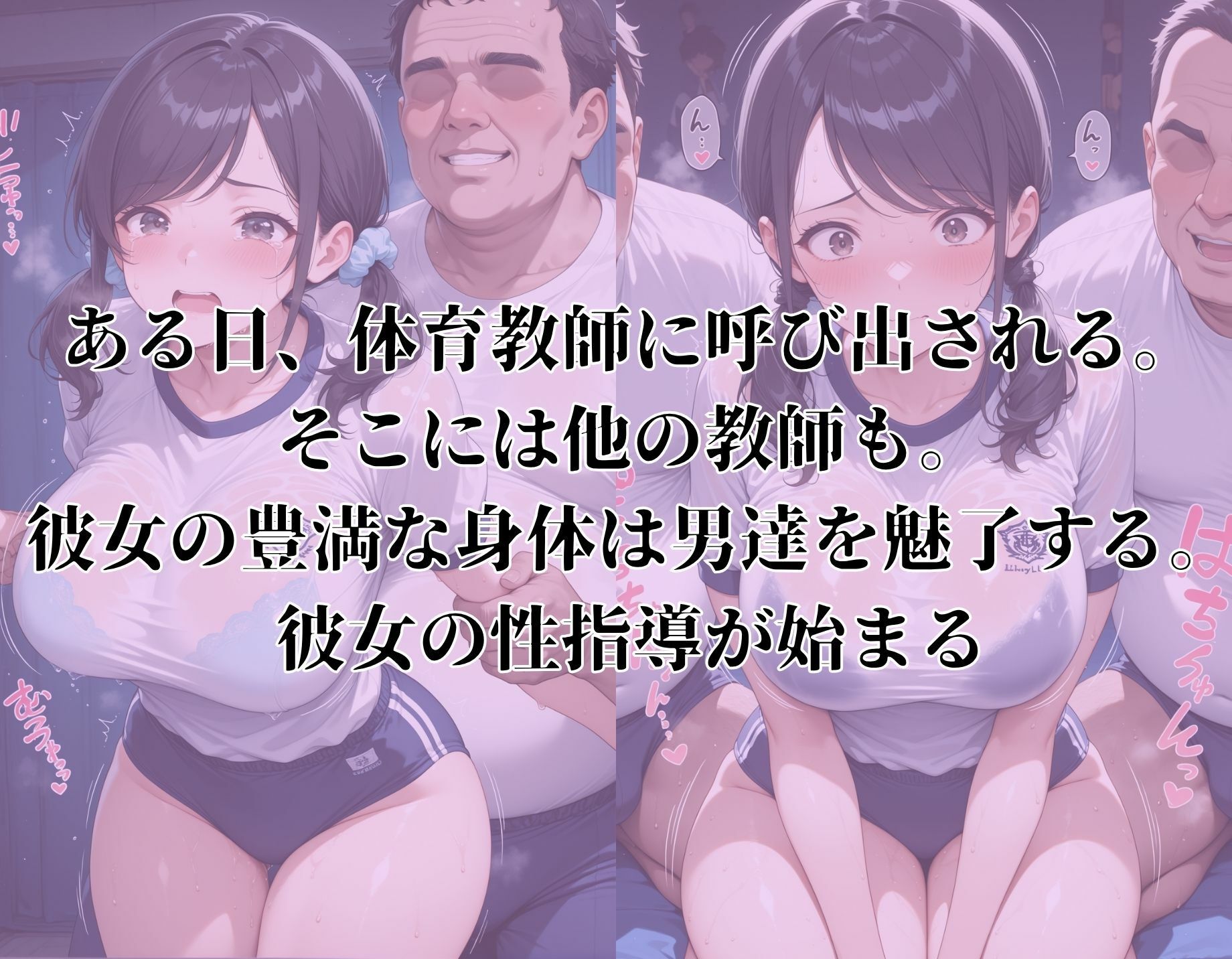 女子校生、教師による性指導〜おとなしい性格のブルマ女子を●す〜 - サンプル画像 2