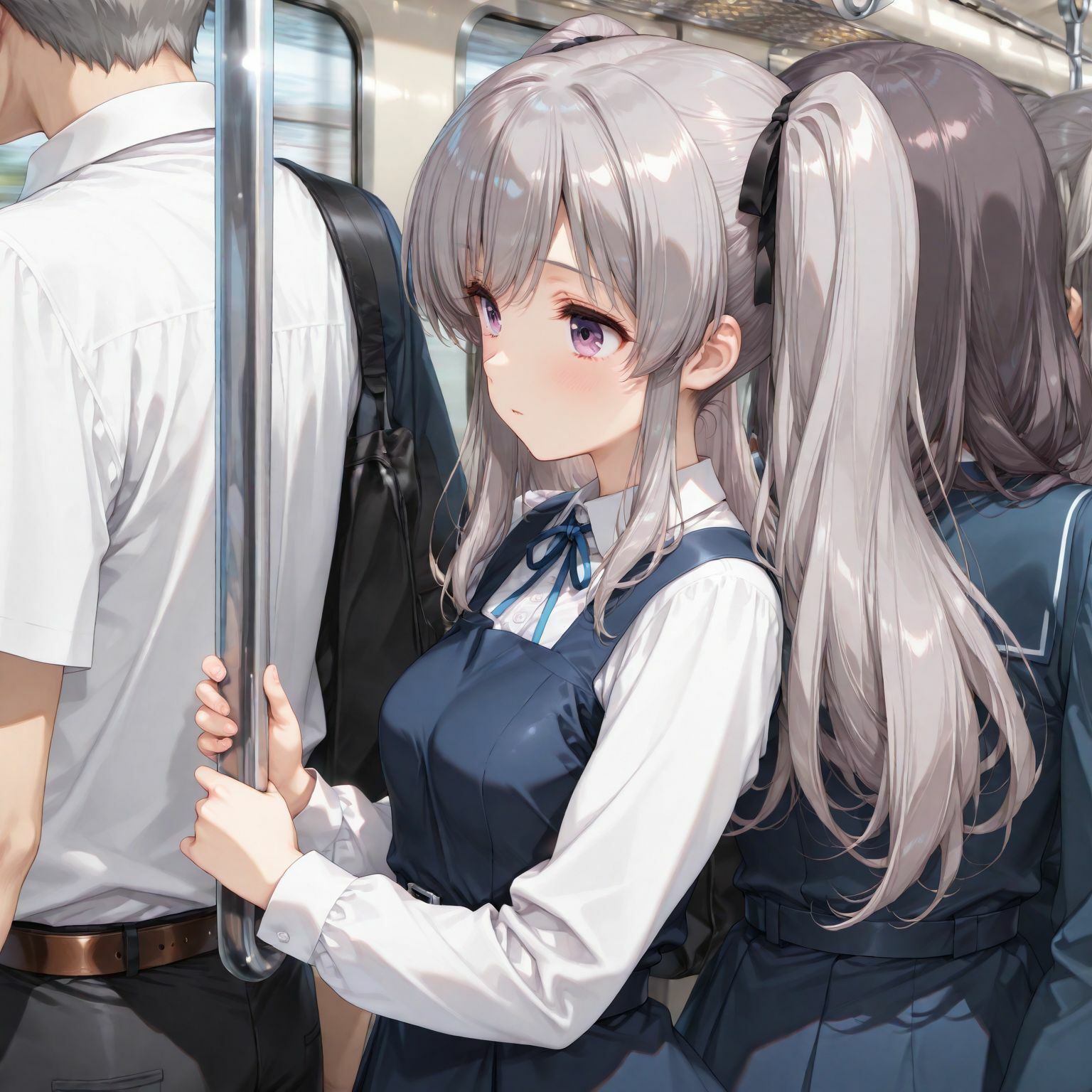 幽〇霧子の痴●電車 - サンプル画像 2