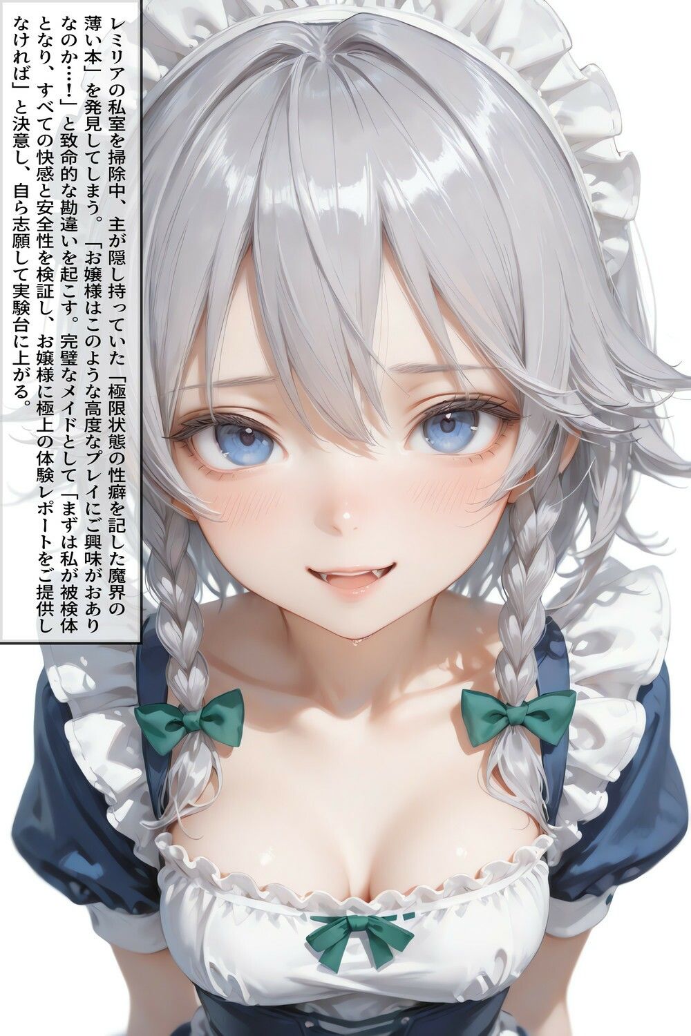 十六夜咲夜の極上体験レポート  地下検証室の七日間 【東方】【7フェチ】【500枚】 - サンプル画像 1