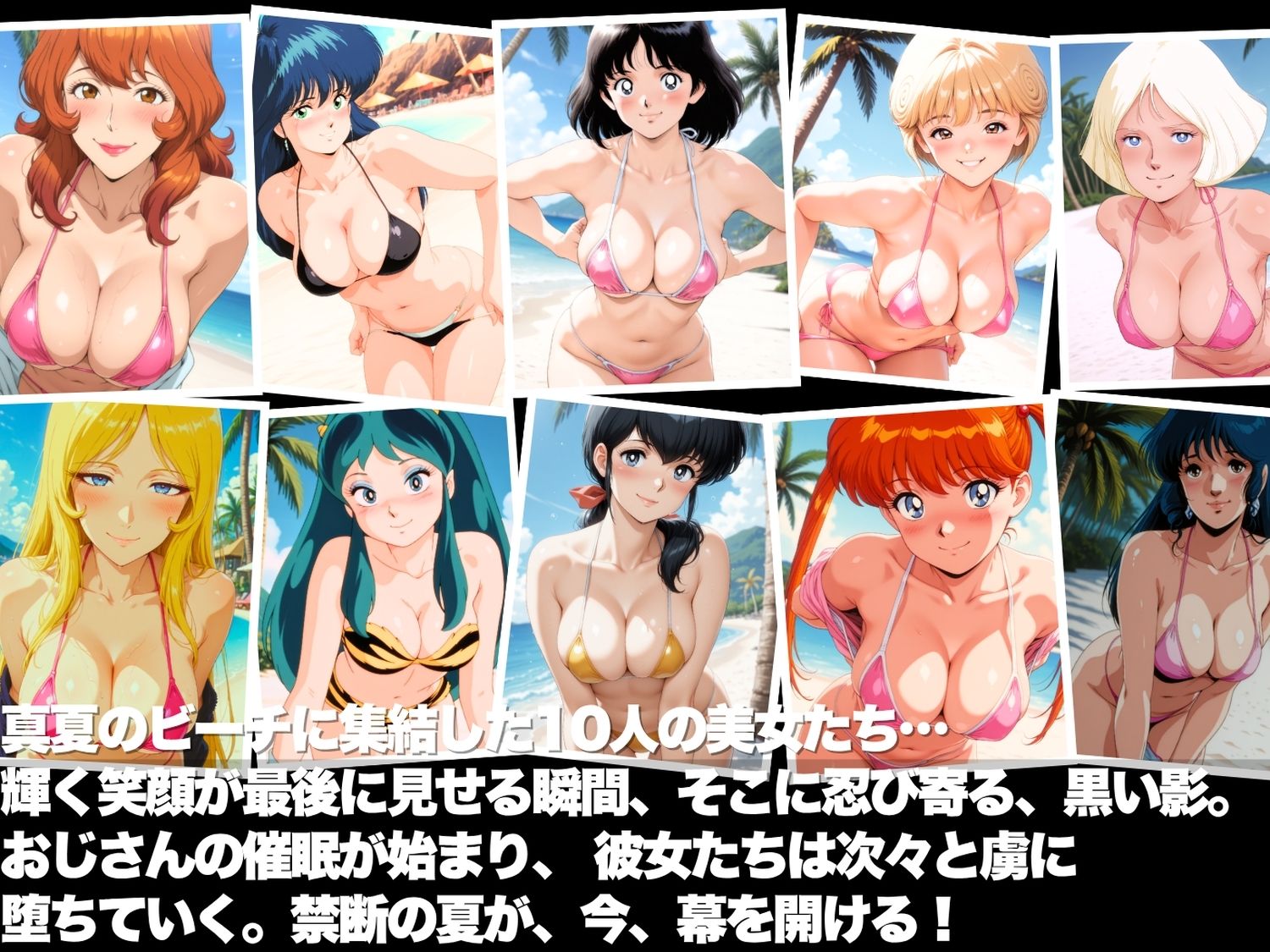 真夏の海辺で堕ちて 〜おじさんの虜になって妊娠するまで〜 いろいろ編 - サンプル画像 1