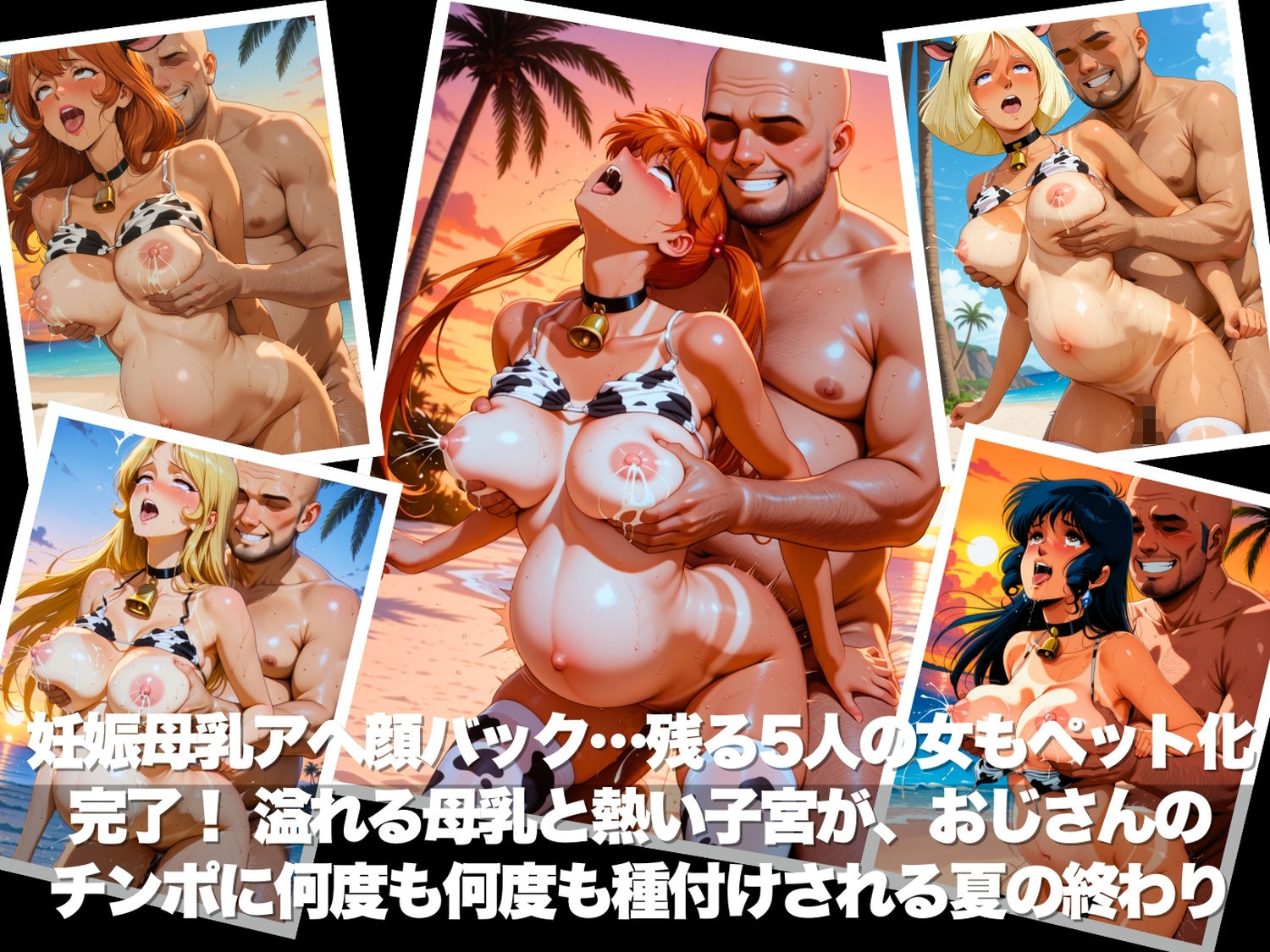 真夏の海辺で堕ちて 〜おじさんの虜になって妊娠するまで〜 いろいろ編 - サンプル画像 9