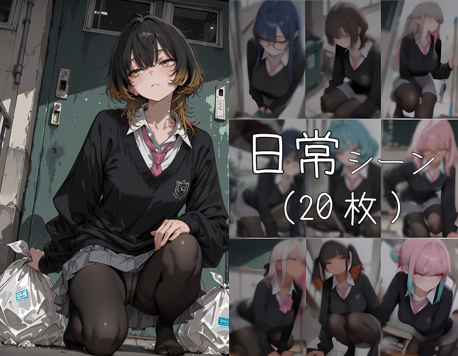 おじさん教員に種付けされる生活委員 - サンプル画像 3