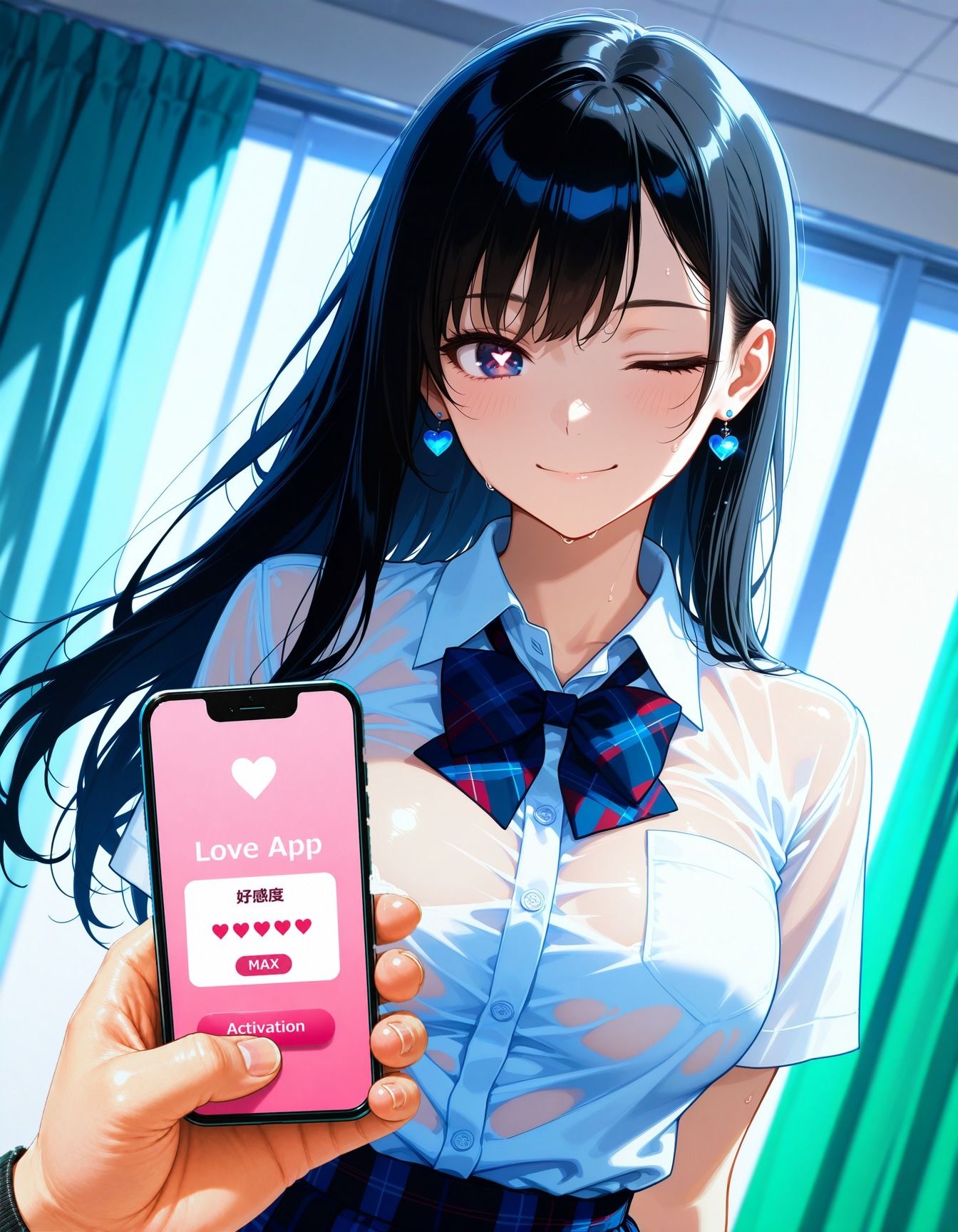 惚れアプリで孕ませ調教 Vol.1 学園編 - サンプル画像 2