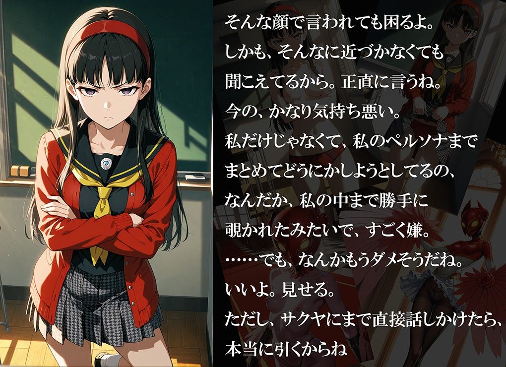 【CG500枚！】Per（はーと）ona4 嫌パン＆嫌パイ！嫌な顔でパンツとおっぱいを見せる仲間たち - サンプル画像 7