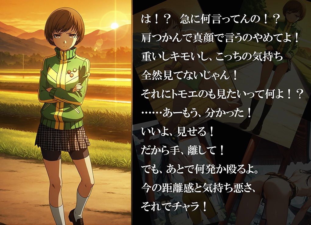 【CG500枚！】Per（はーと）ona4 嫌パン＆嫌パイ！嫌な顔でパンツとおっぱいを見せる仲間たち - サンプル画像 8