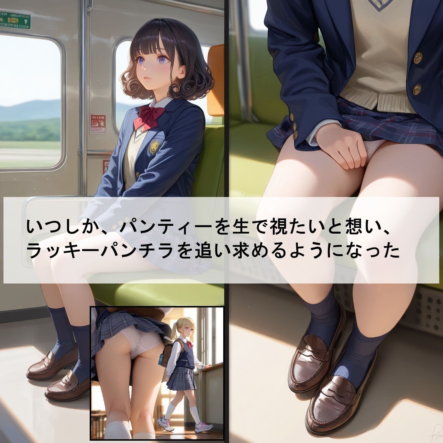 ある日、僕は神の眼を手に入れました。-女子校生のラッキーパンチラを追い求めた男の奇蹟- - サンプル画像 3