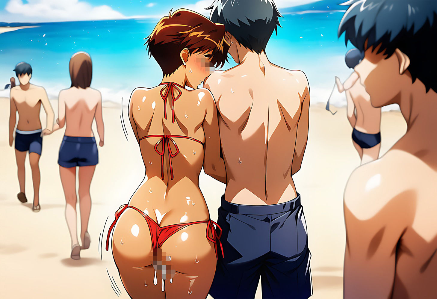 真夏のビーチで遊ぼう（遠野み〇き編） - サンプル画像 8